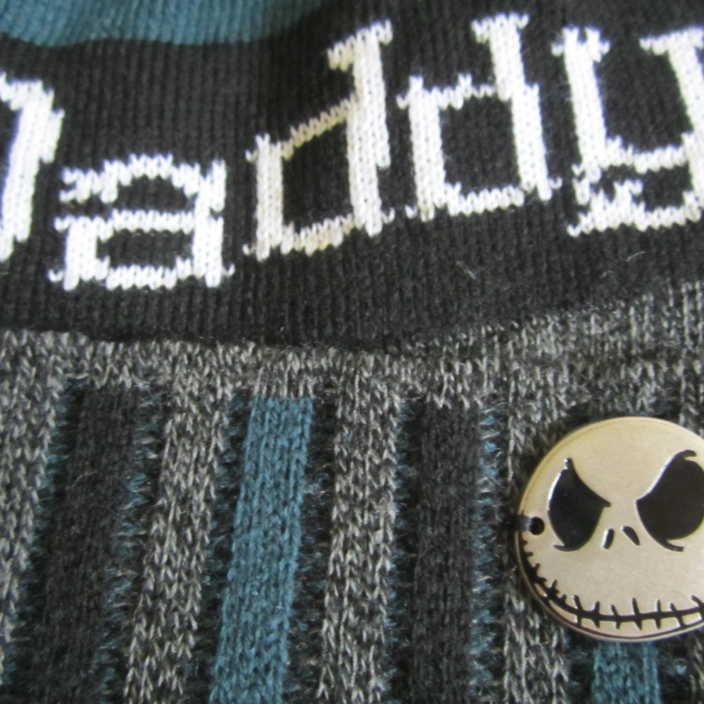 Disney Jack Skellington Bone Daddy Beanie Adult One Size - Picture 3 of 3